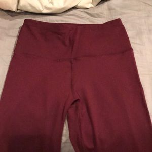 Maroon 90 degrees by reflex yoga pants